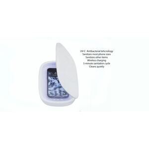 Mophie UV Sanitizer with Wireless Charging for Smartphones,‎ Keys, Earbuds.